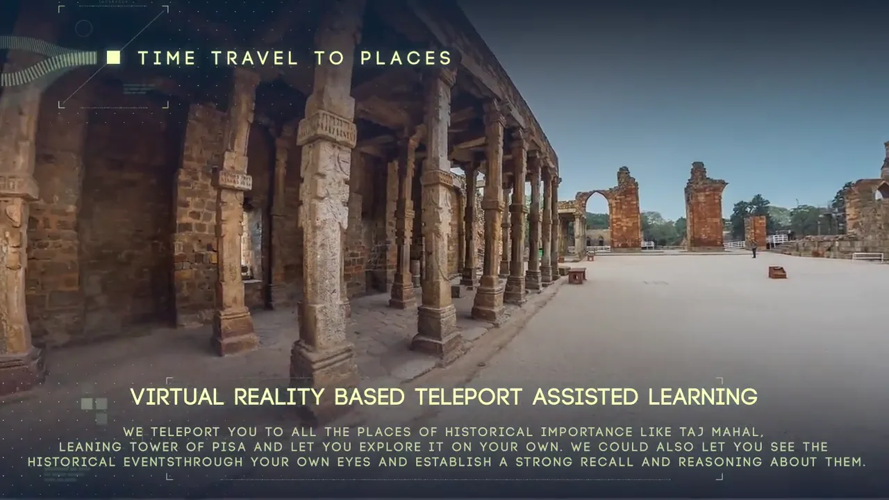 GreyKernel immersive-learning showreel moving through a reconstructed historical environment