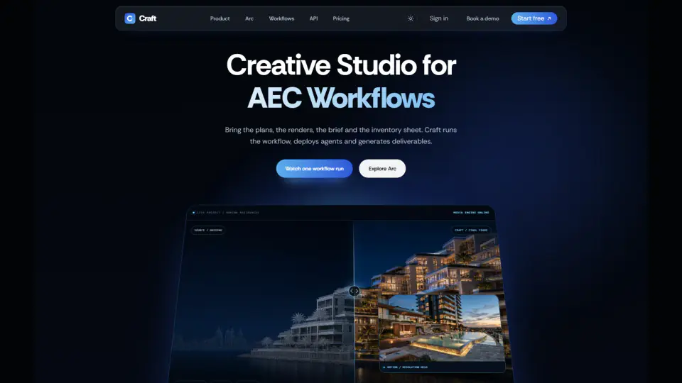 Craft public homepage, the current creative platform developed by the PropVR Technology team