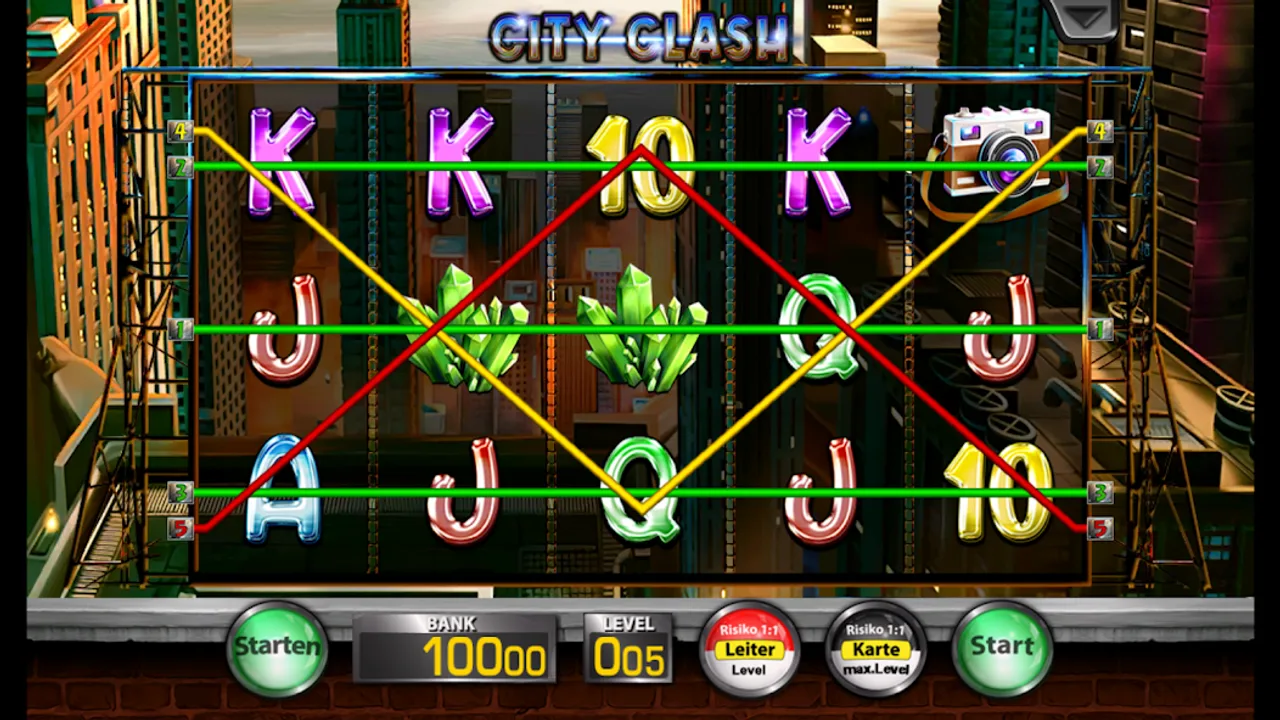 City Clash gameplay running in the official Merkur Magie app